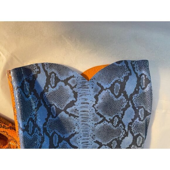 Free People X Dancassab Dan Cassab Carmina Leather Pants Snakeskin Size XL NEW - Picture 6 of 8